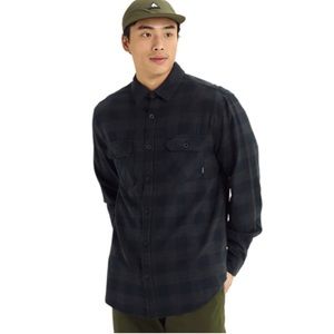 Heritage flannel plaid shirt black and gray